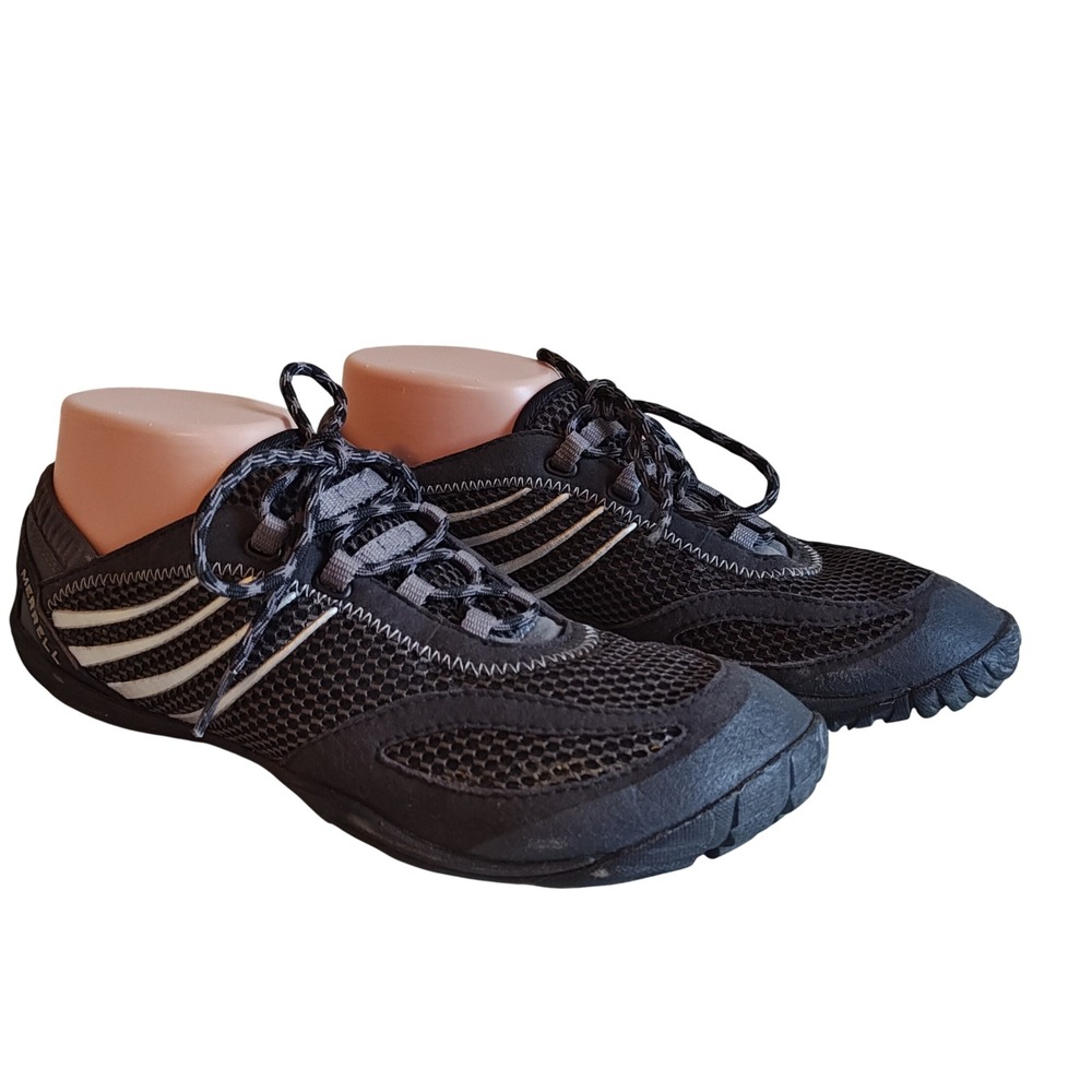 Merrell Pace Glove Women 9 Black Barefoot Running Shoes J35706 Vibram Minimalist